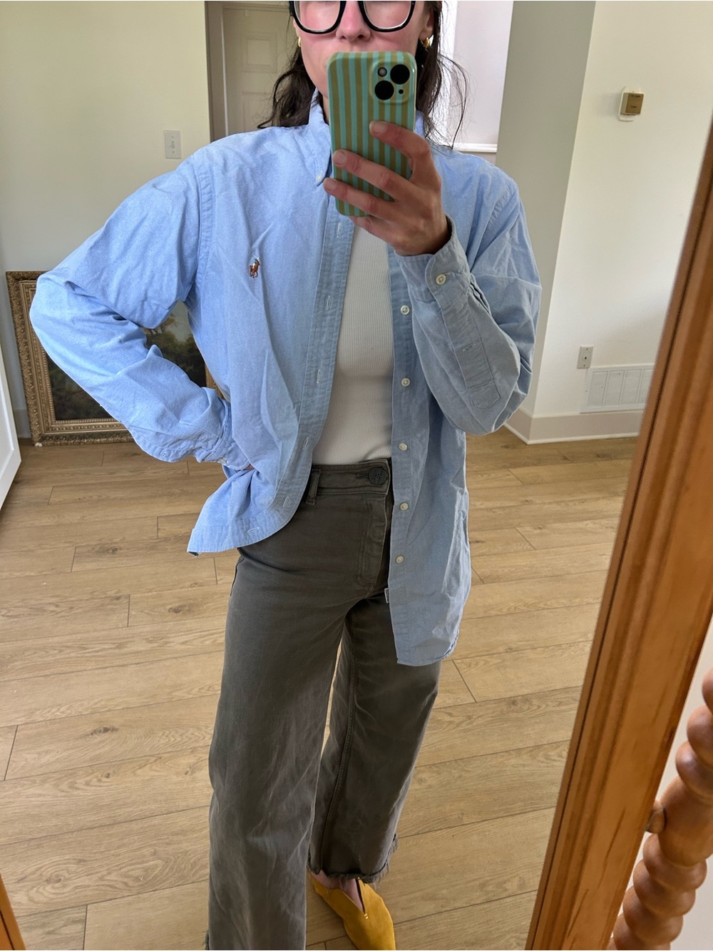 Ralph Lauren Light Blue Oxford Button-Down Shirt